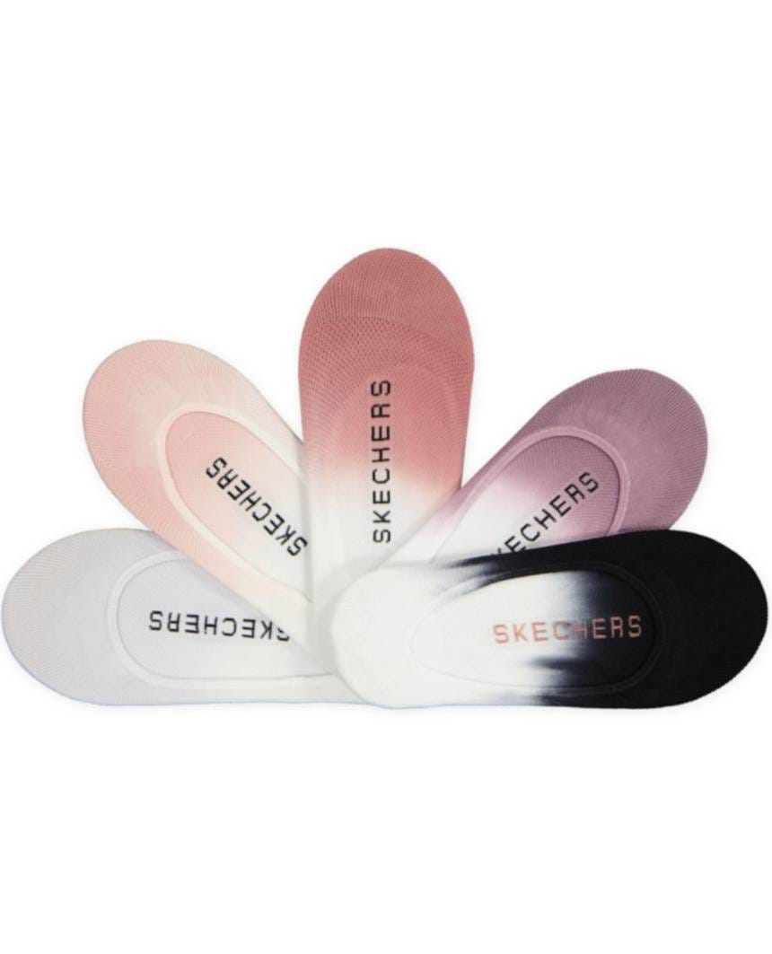 5pk Non Terry Microfibre Superlow Liner Socks Skechers