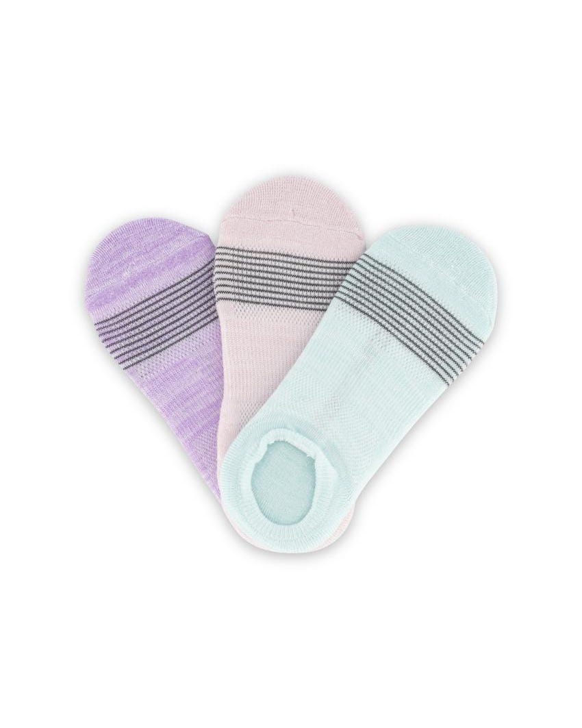 3pk Half Terry No Show Socks Skechers