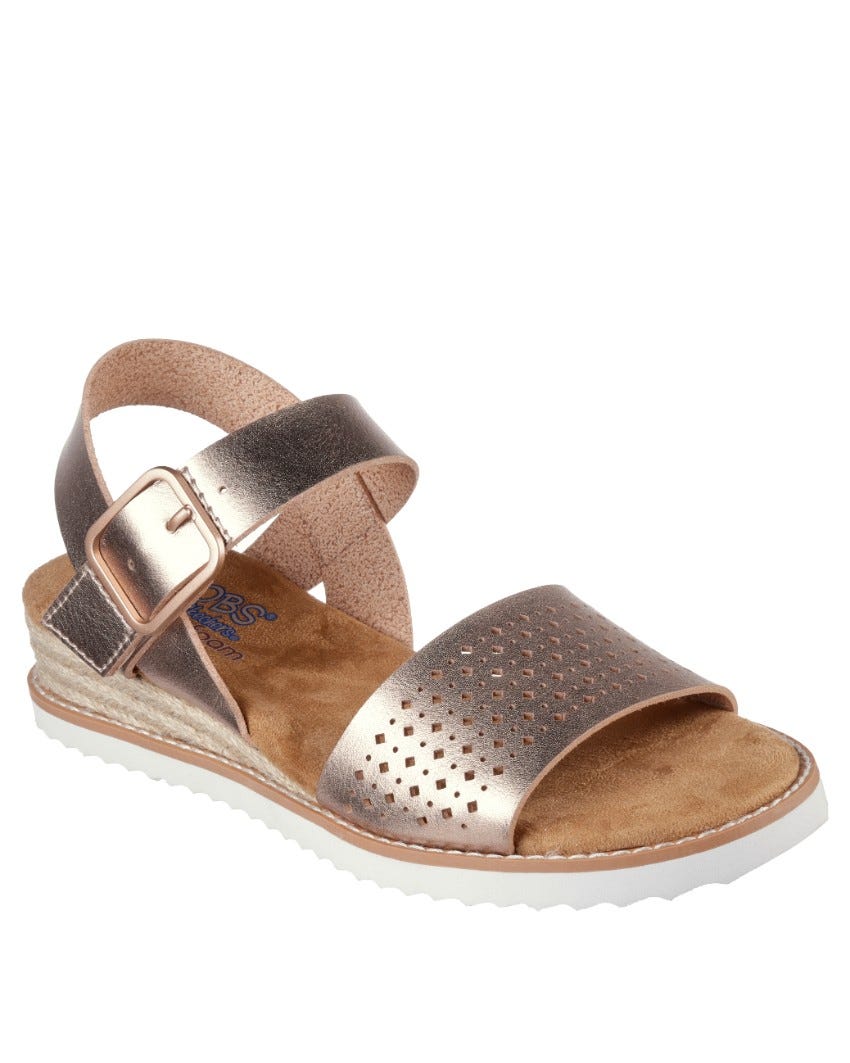 Sketchers gold sandals store