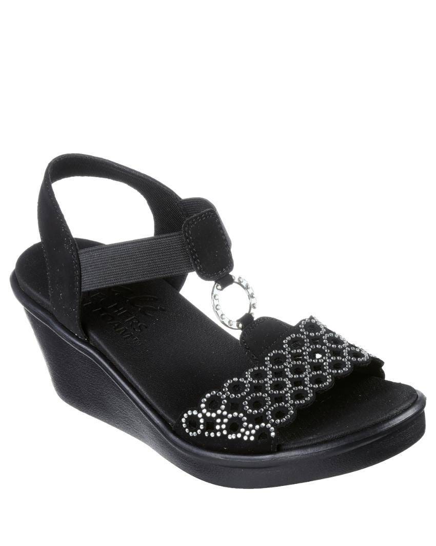 Skechers rhinestone wedge hotsell