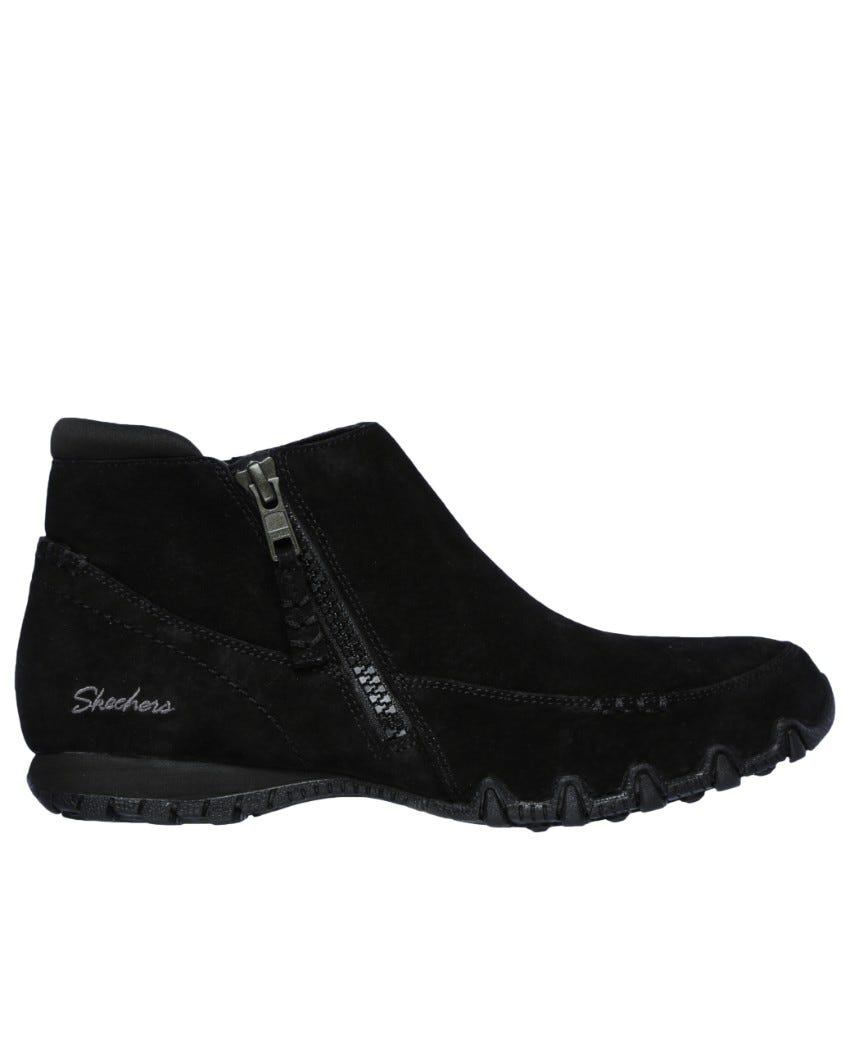 Skechers relaxed fit best sale bikers zippiest ankle boot