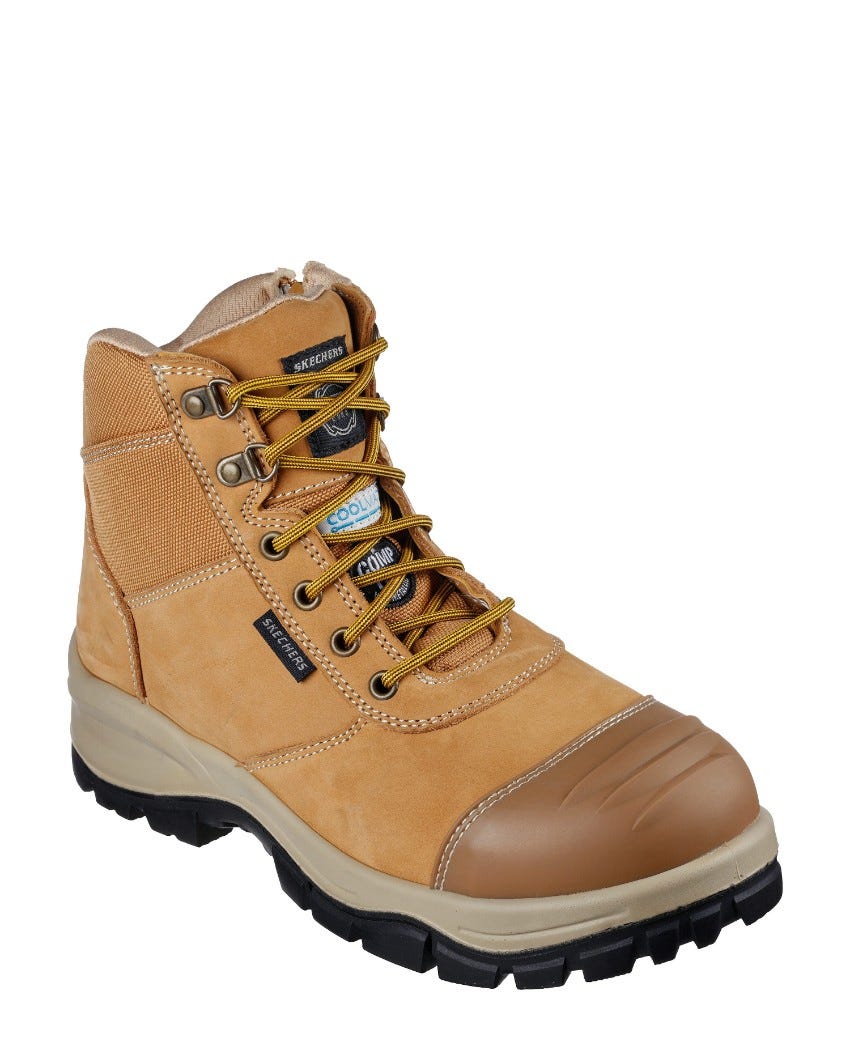 Steel toe work 2025 boots skechers