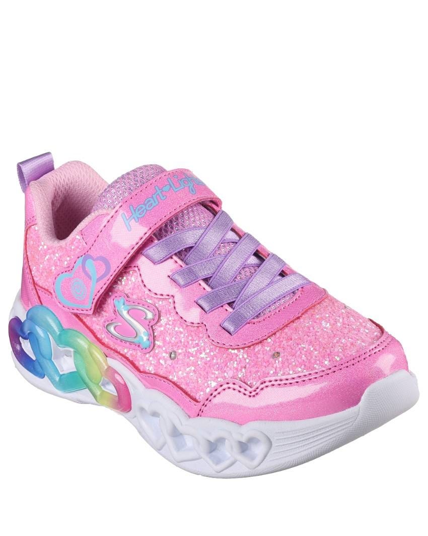 Amazon.com | Skechers Kids Girls Infinite Heart Lights