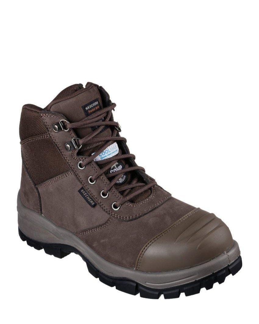 Skechers soft toe work boots discount